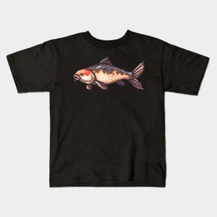 Pixelated Catfish Artistry Kids T-Shirt